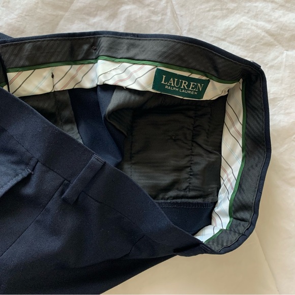 Lauren Ralph Lauren Men’s Navy Blue Dress Pants NWOT! Size 16R/28”-W Never Worn! - Picture 2 of 7